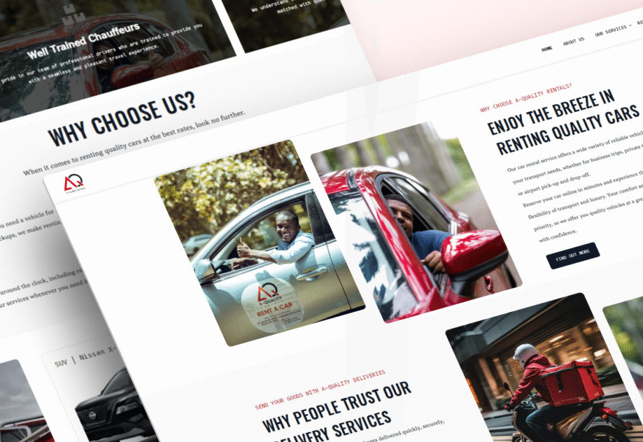 Delivered a professional, high-converting website that aligns with A-Quality Services’ brand while improving usability and ease of use.