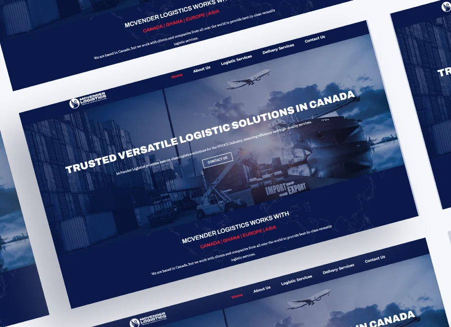 A modern and user-friendly logistics solutions website for seamless shipping operations in Canada, Ghana and across countries...