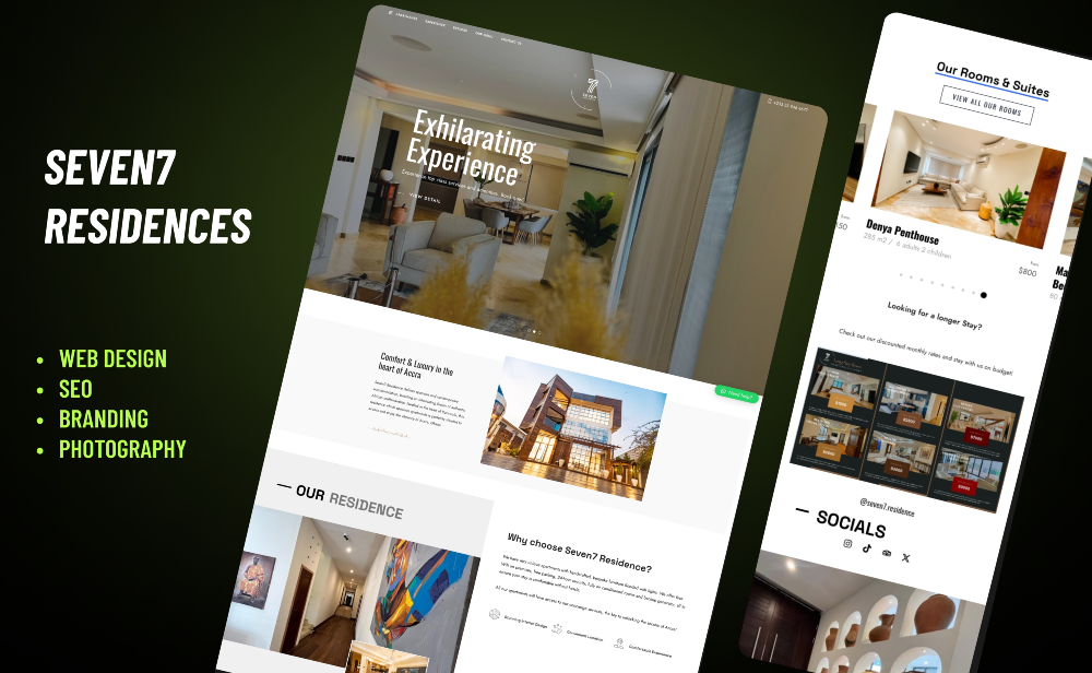 An immersive digital experience that reflects the hotel’s brand, drives direct bookings, and showcases its amenities with elegance and ease.