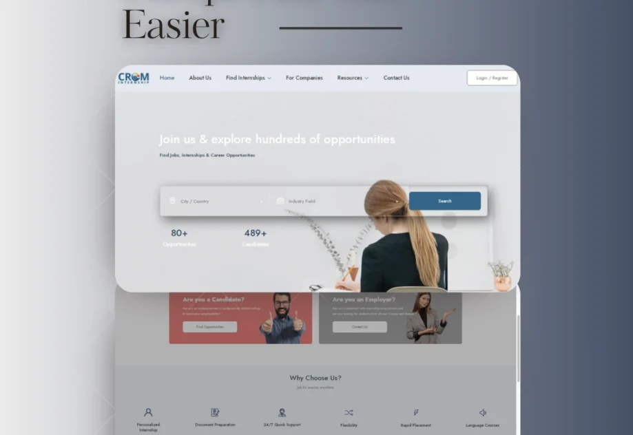 A dynamic platform designed to connect ambitious professionals with top companies across Europe.