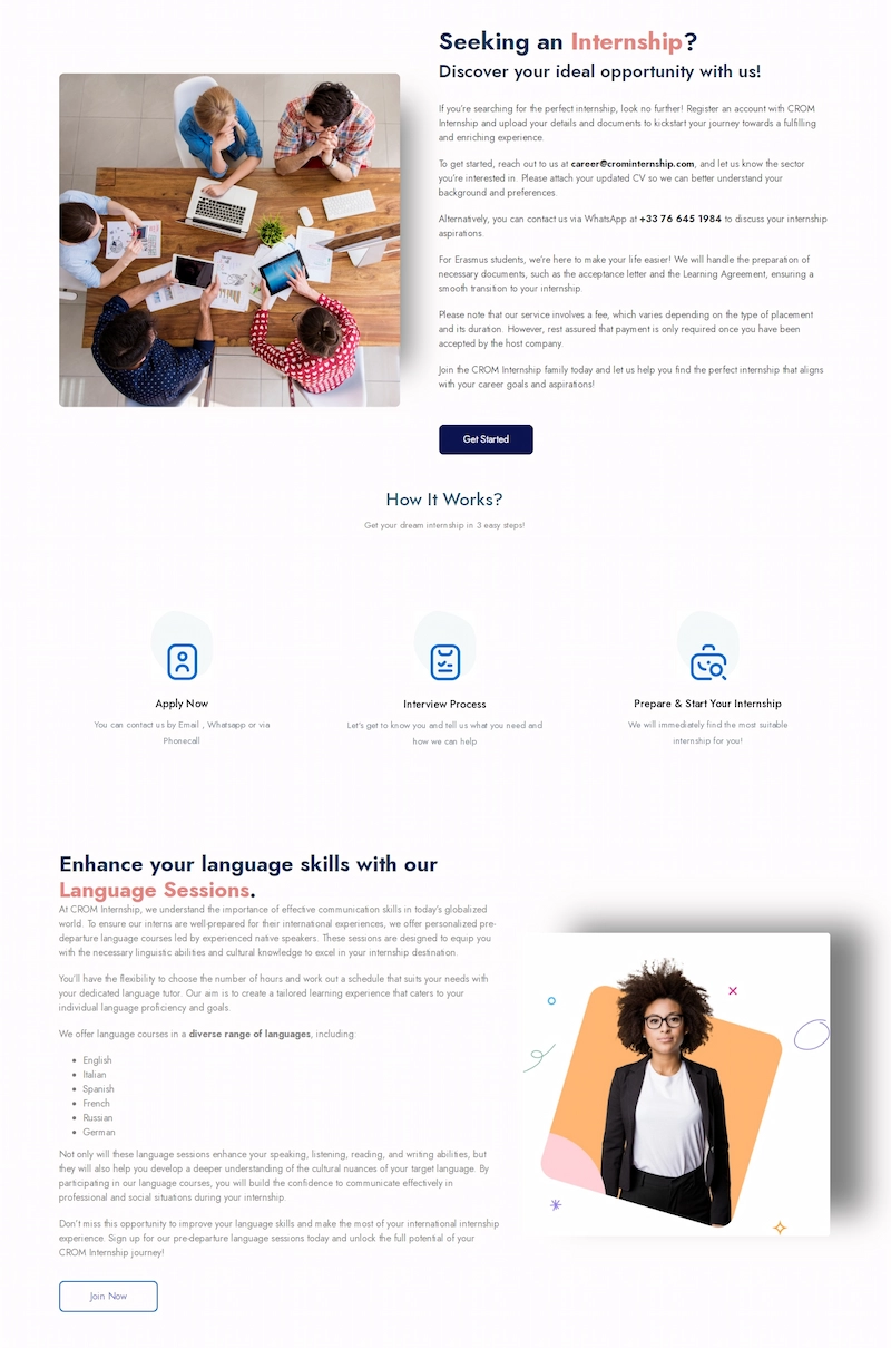 A dynamic platform designed to connect ambitious professionals with top companies across Europe.